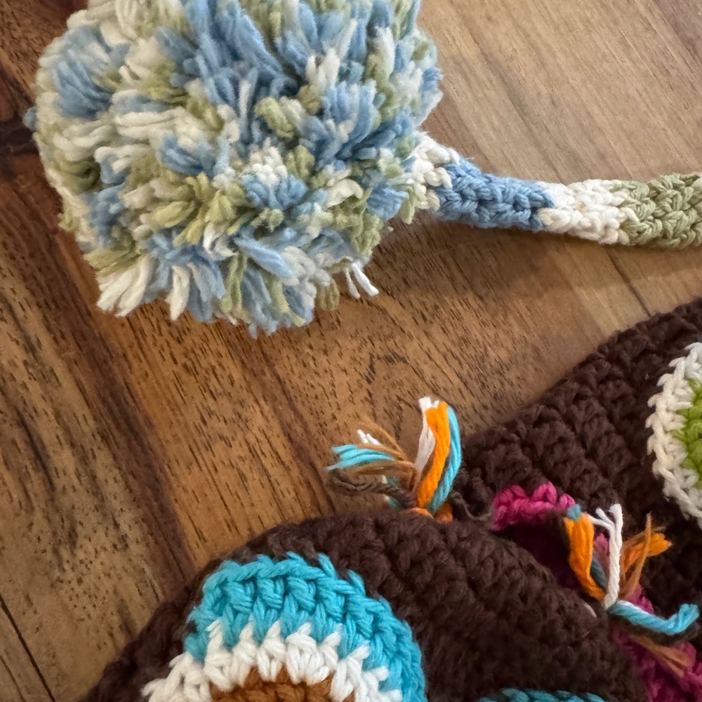 Handmade Crochet baby hats - Photography Newborn Props - Picture 5 of 6